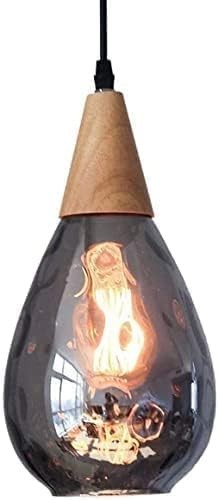 OTD 【グレー ダクトレール式】水滴ペンダントライト レトロ 1灯 ガラス 工事不要 E26口金 取付簡単 LED 天井照明 吊り下げ灯拍卖