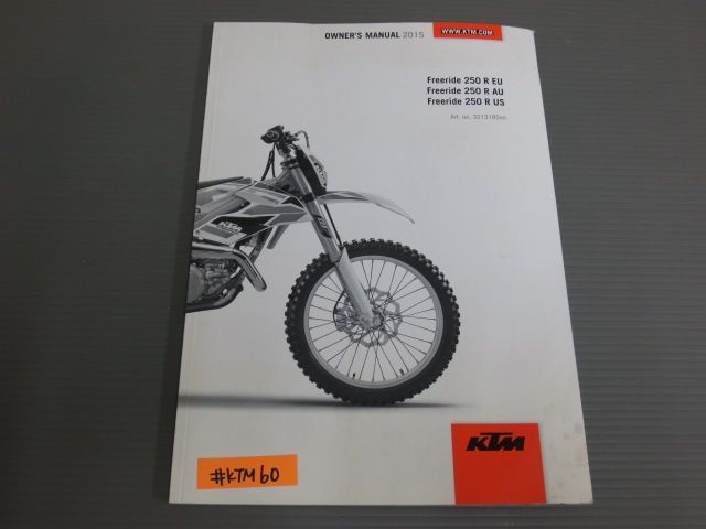 Freeride 250 フリーライド R EU AU US 2015 英語 KTM オーナーズマニュアル 取扱説明書 送料無料拍卖