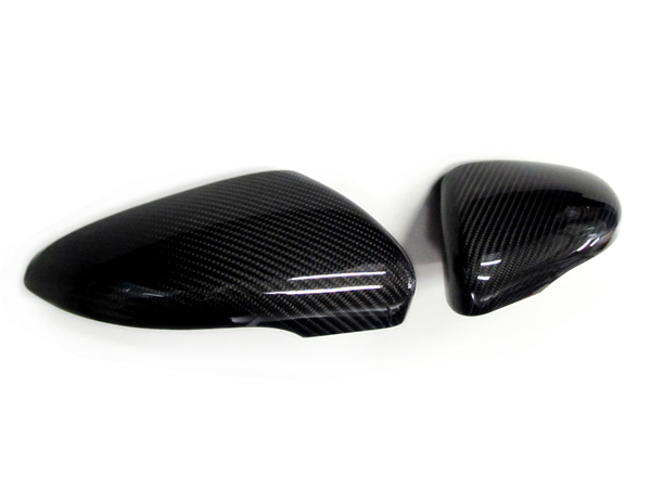 VW ゴルフ6/トゥーラン(1T2/1T3) ドアミラーカバー/BKリアルカーボン【AutoStyle】新品/交換式/限定1セット/拍卖