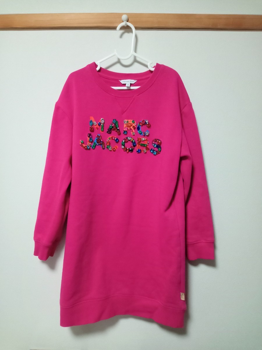 Little MARC JACOBS(マーク ジェイコブス) 裏起毛 ビジュー付 ワンピース 10(138)140サイズ相当拍卖
