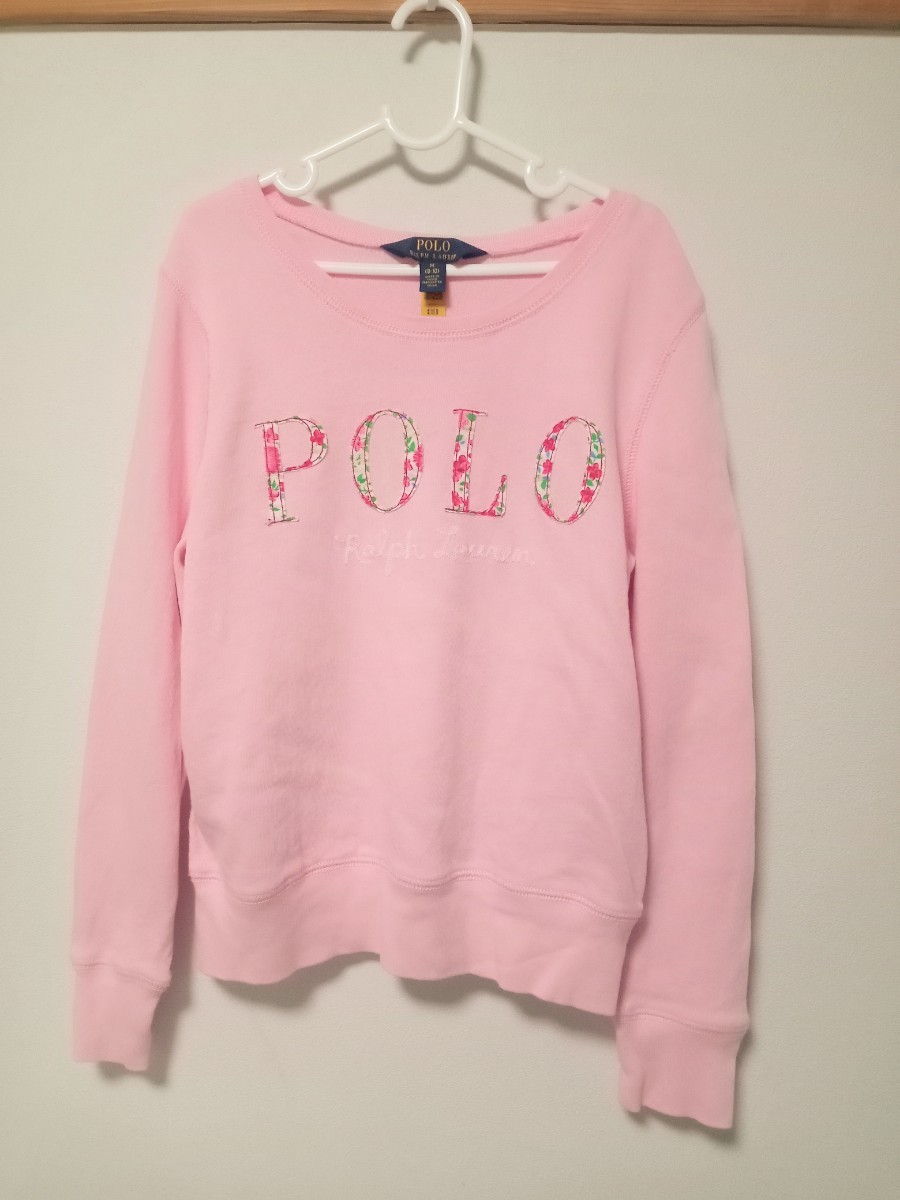 POLO RALPH LAUREN children(ポロ ラルフローレン)ロゴ フラワー カットソー M(8-10)140拍卖