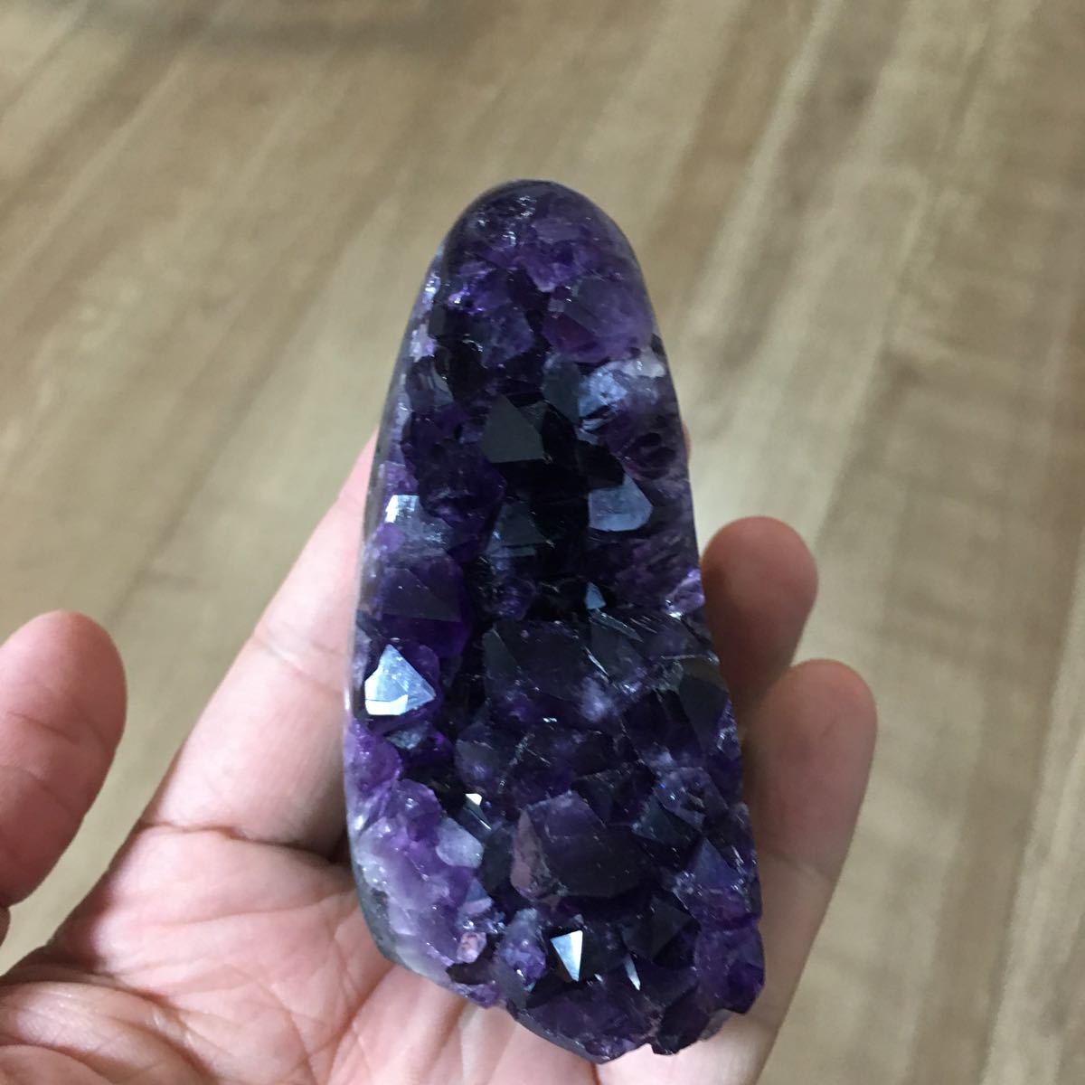 新品 高品質濃色 アメジストドーム アメジストクラスター 原石紫水晶 インテリア 送料無料拍卖