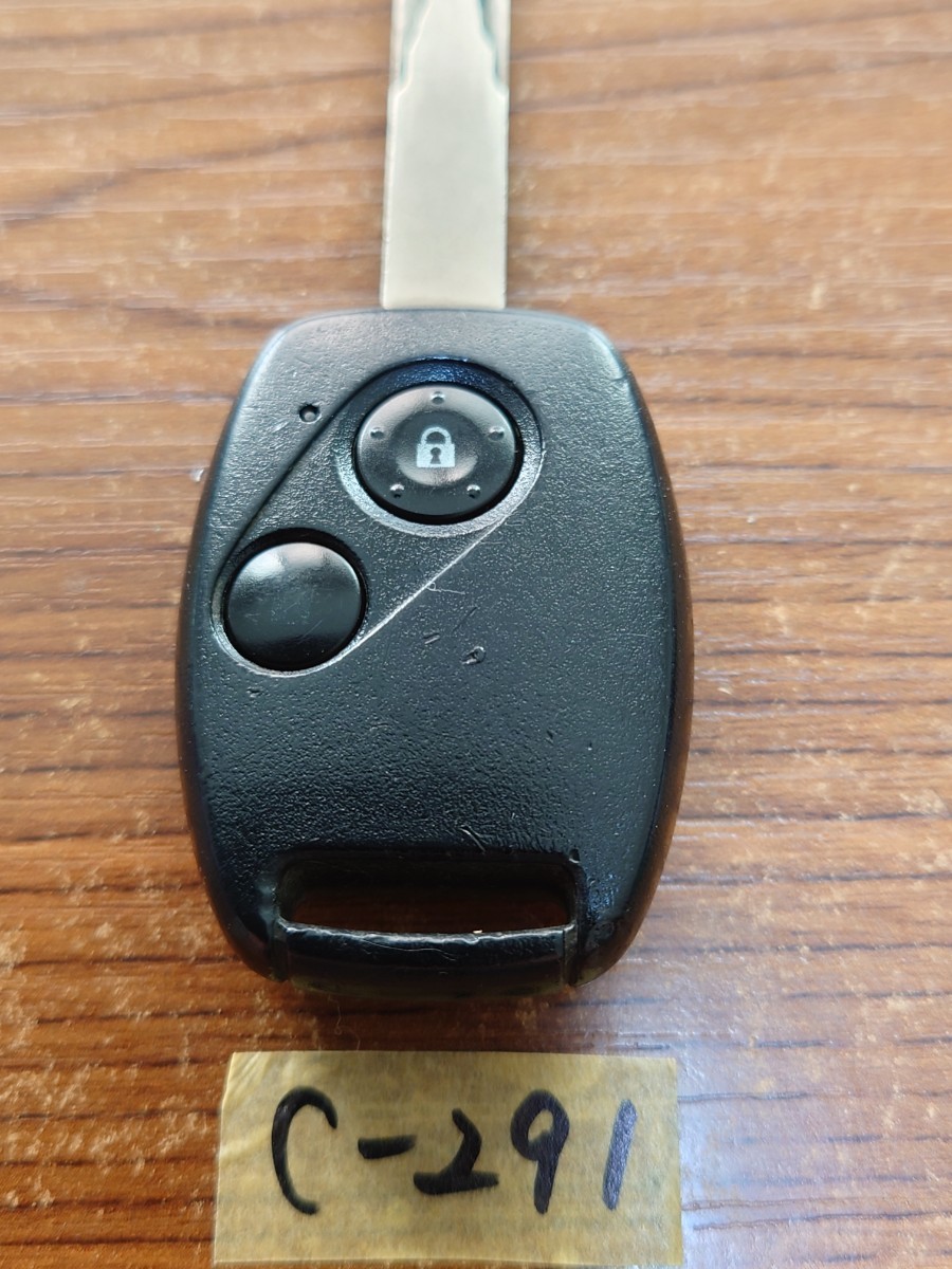 C-291 ホンダ 純正 キーレス 2ボタン V刻印 72147-SMA-J110 ストリーム オデッセイ 匿名配送 拍卖