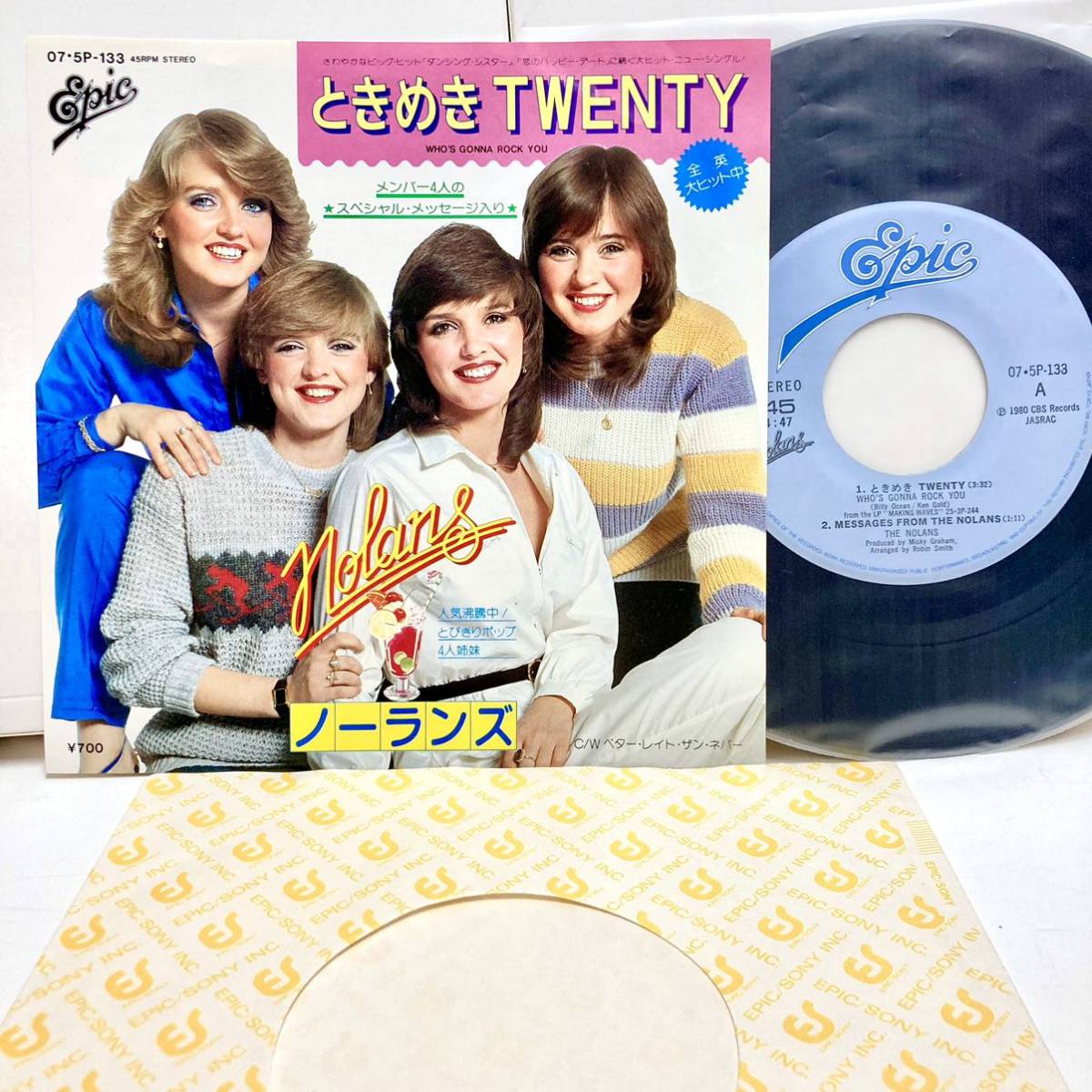 【極美品】 Who's Gonna Rock You ときめき Twenty / The Nolans ノーランズ 【EP アナログ レコード 】 拍卖