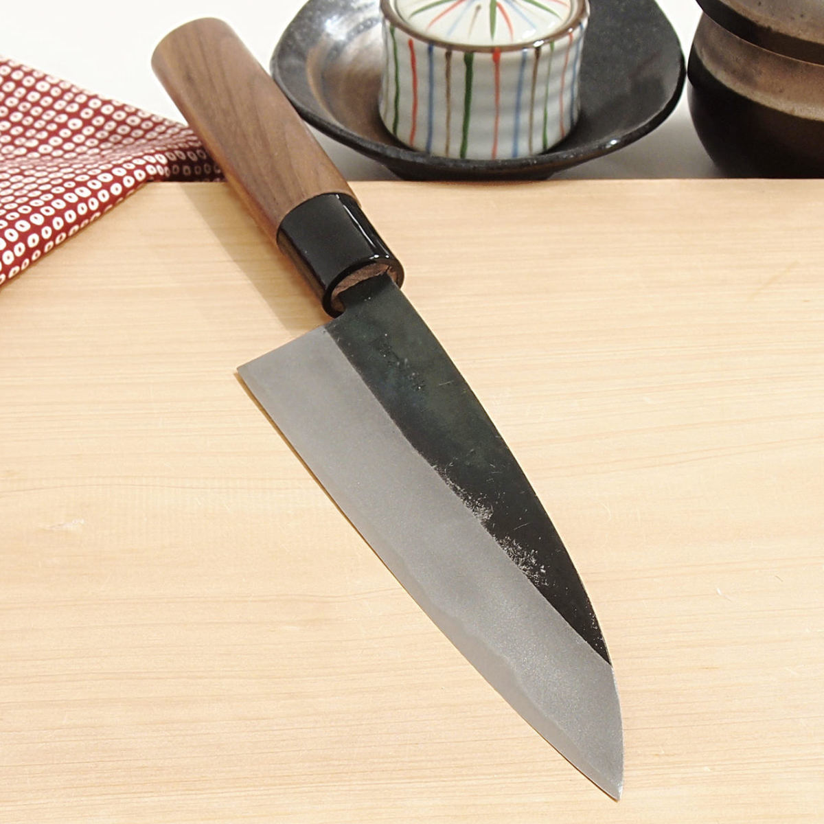 万能包丁 舟行包丁 白紙 両刃 15cm 土佐打刃物 和包丁 料理包丁 三徳包丁 土佐包丁 左利き対応 日本製 藤助拍卖