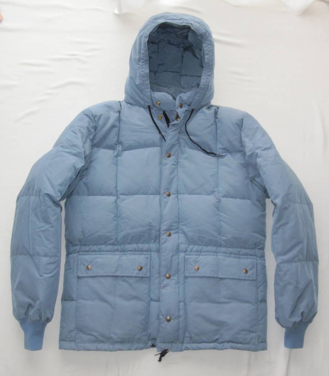 ☆ 70s エディーバウアー ダウンパーカー (L) レアカラー 黒タグ / カラコラム / 日の出タグ 60s スカイライナー / ジャケット ベスト拍卖