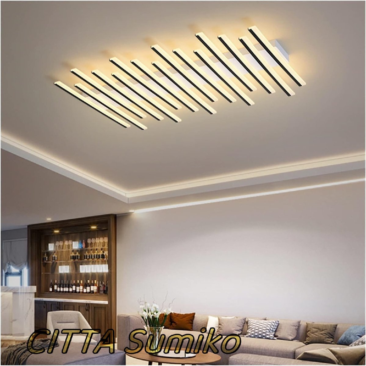 注目新作★極美品★LEDシーリングライト リビング照明 店舗照明 天井照明 キー型 オシャレ照明 LED対応拍卖