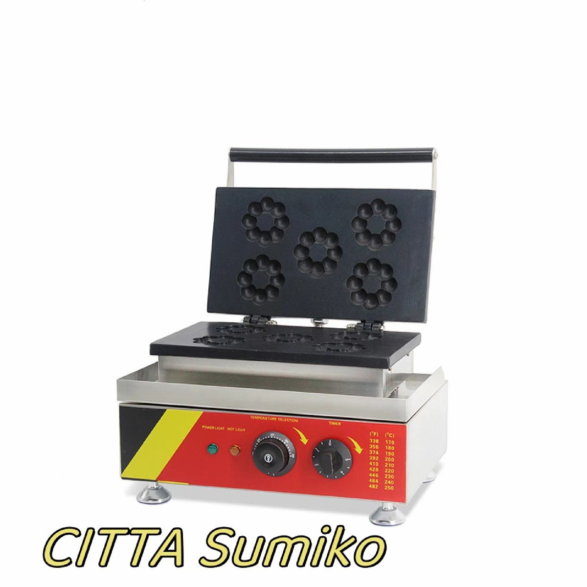 推薦作 良い品質 梅型ワッフル器具 ベイクド・ドーナッツベイカー 業務用 家庭用 F522拍卖