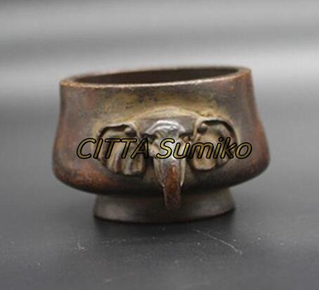 美品 高級感満載! 店長特選 香炉 大象 銅器 銅製品 鎮宅辟邪 開運風水 招財 置物 工芸品拍卖