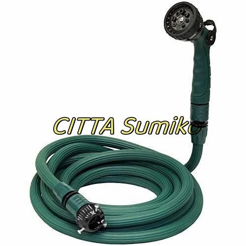 高品質 プロテック 伸びる チュロホース 5mから15mに 2?3倍伸びる 伸縮 ホース 軽量 コンパクト 散水 洗車拍卖