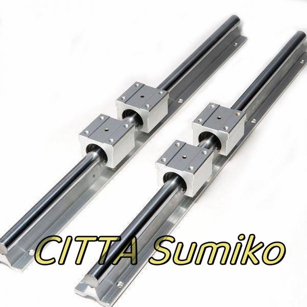 超人気 10-426 DIY 業務 産業用品 リニアガイドセット 2本 SBR16 L1000mm シャフト レール サポート+4本 SBR 16UU ベアリング拍卖