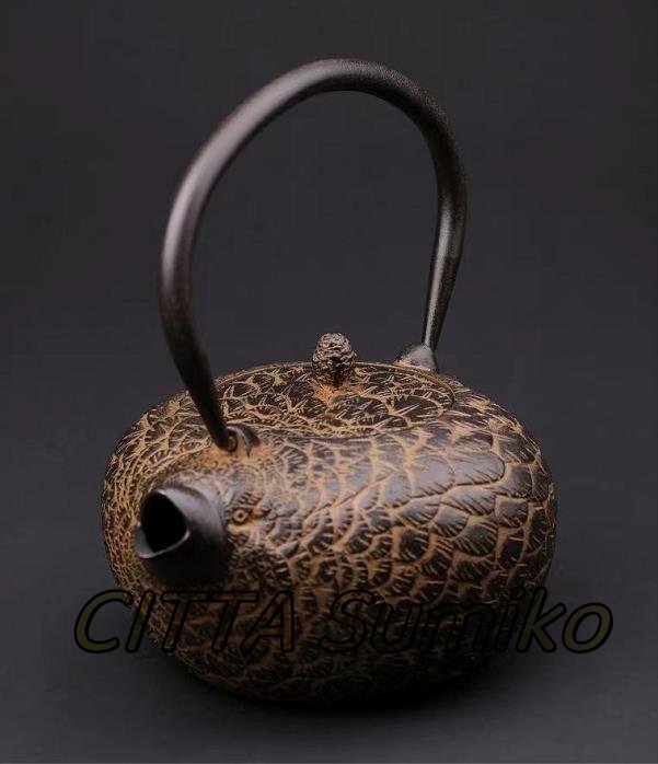 超人気 美品★ 綺麗☆茶壺☆手彫り鉄壺 鉄やかん 鉄分補給 未塗装鉄器 鉄器 茶道具拍卖