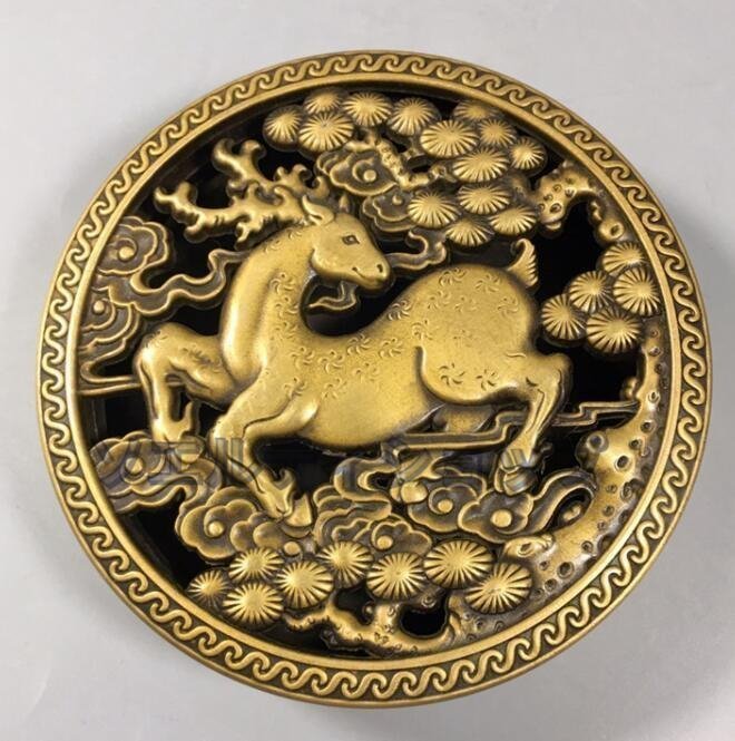 特選 鹿香炉の高さ4 cm拍卖