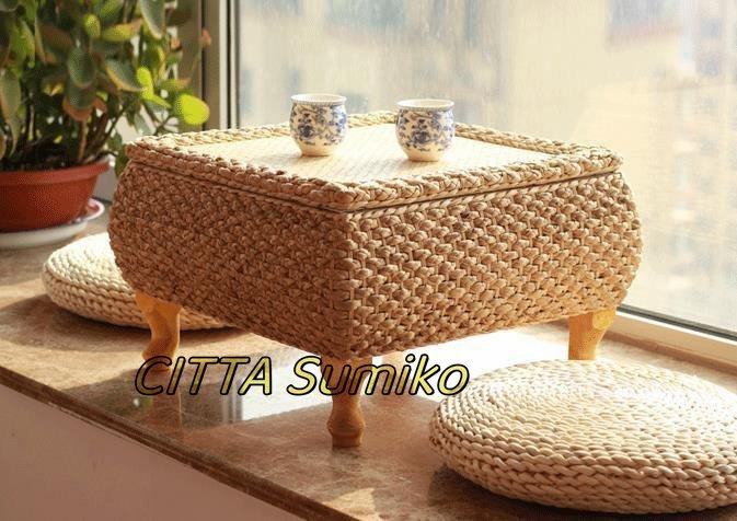 人気新作 籐編みのベランダのテーブル オンドルのテーブル拍卖