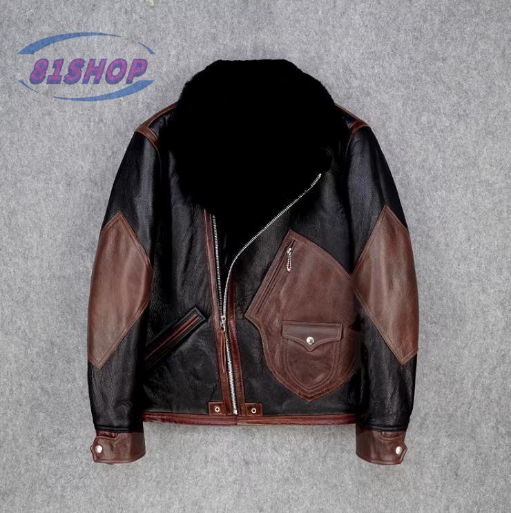 防寒性バッチリ★羊革★本革★フライトジャケット拍卖