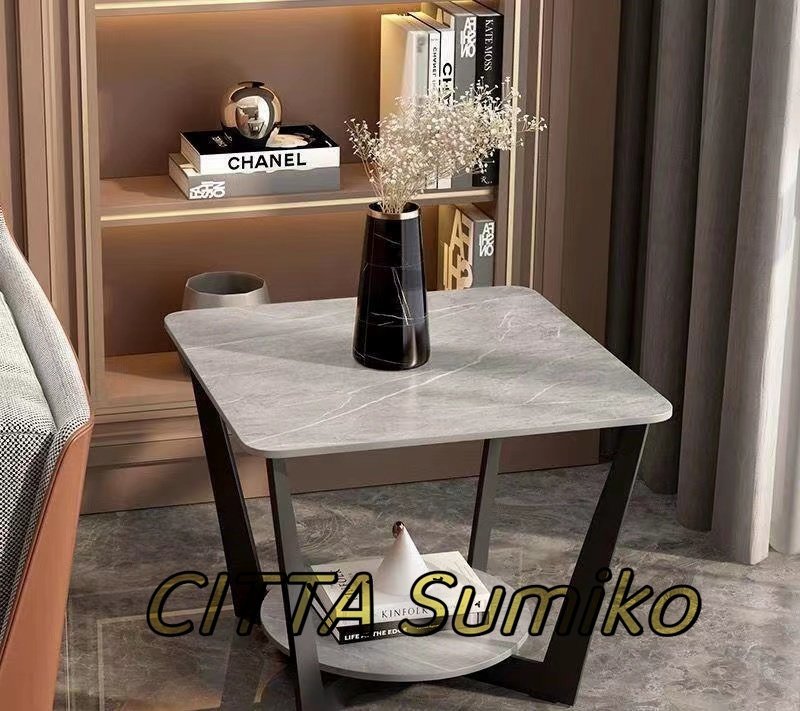 実用品★ サイドテーブル おしゃれ モダン 北欧風 ソファー ベッド横 ナイトテーブル ミニ コンパクト コーヒー 大理石拍卖