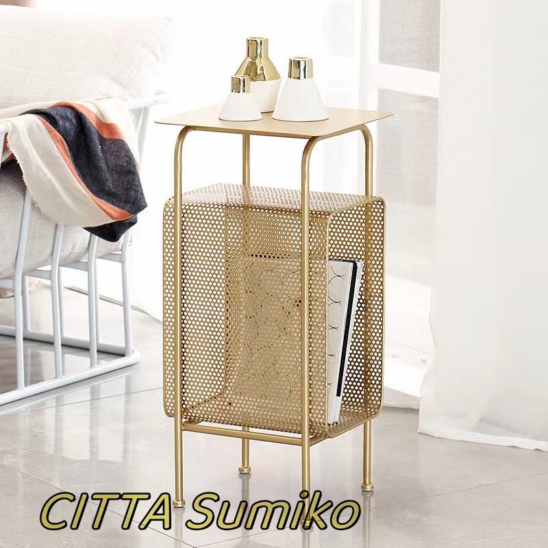 最新の制作 ベッドサイドラック 居間の本棚 収納ラック 北欧風ベッドサイドテーブル サイドテーブル 飾り台 収納家具 おしゃれ拍卖