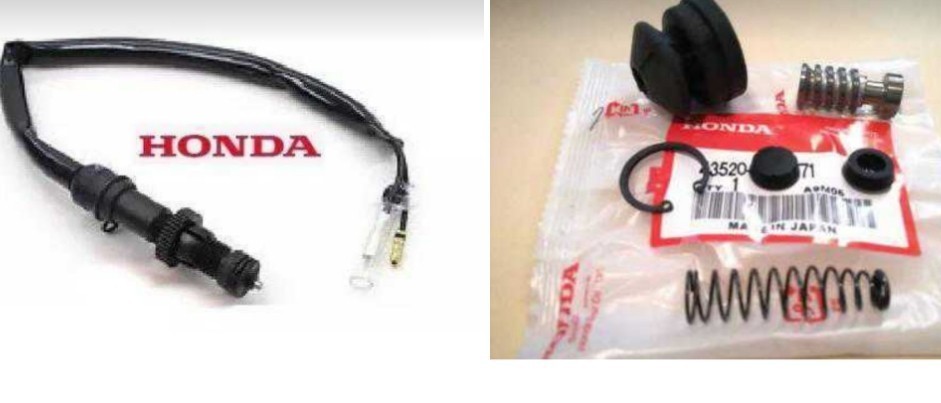 CB250N/D ホーク CB400D スーパーホークⅢ リアー ブレーキ マスターシリンダー オーバーホール 部品 純正ブレーキスイッチセット拍卖