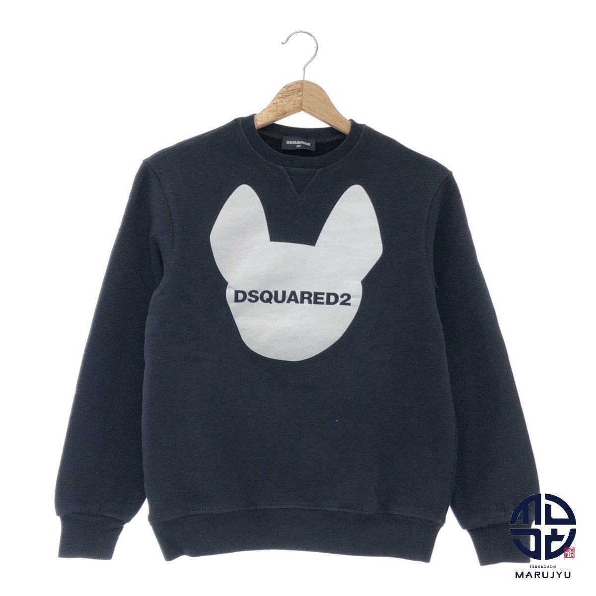 Dsquared2 ディースクエアード 黒 ブラック スウェット トップス 長袖 トレーナー キッズ12Y アパレル 子供服拍卖