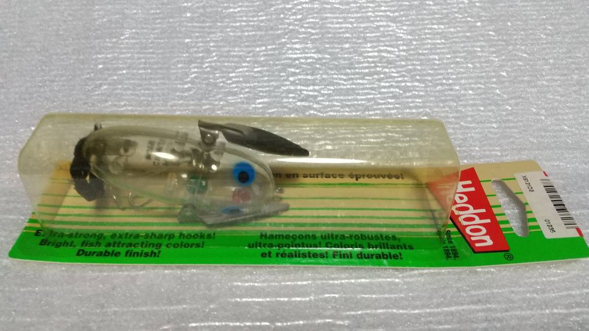 サイコロ入り入り クレイジークローラー しっぽ付き クローラーマウス ブルーアイ C クリアー CRAZY CRAWLER MOUSE へドン heddon 新品未拍卖