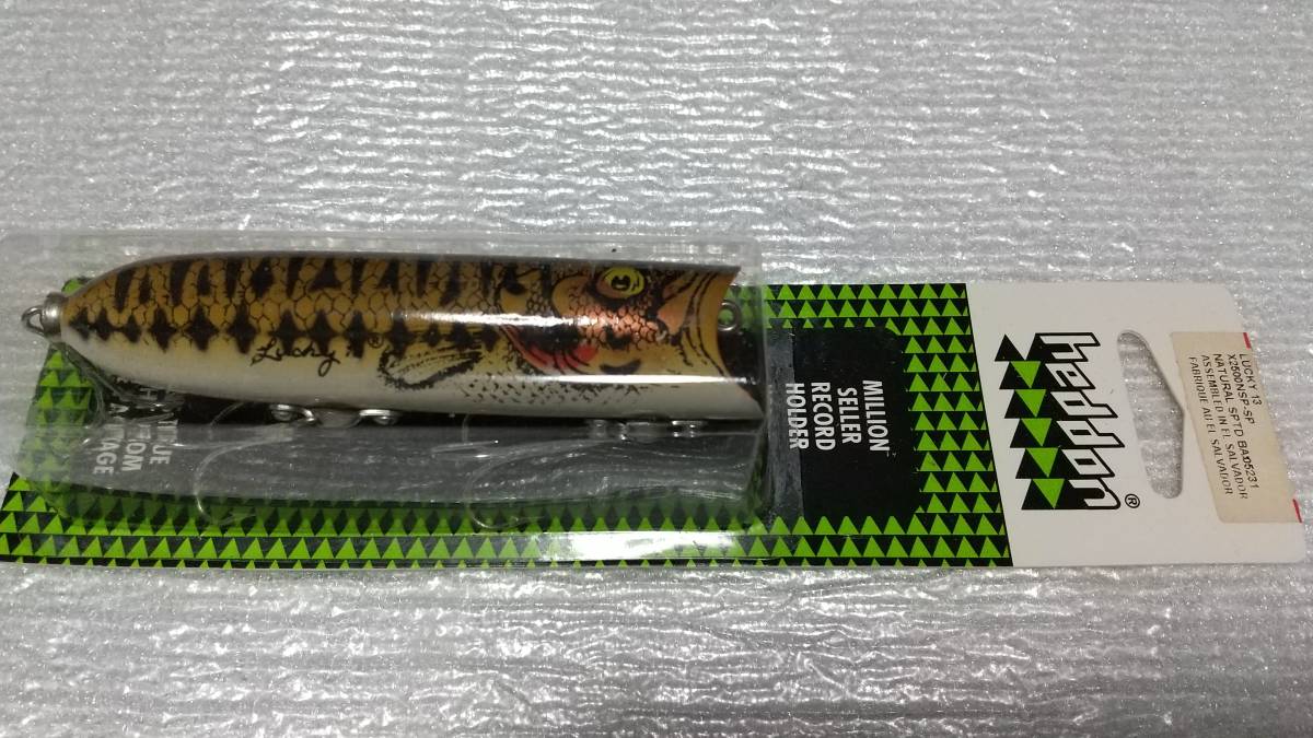 ラッキー13 NSP-SP ナチュラルスポッテッドバス NATURAL LUCKY-13 へドン heddon TOP スミス EBISCO HEDDON 新品購入未使用品拍卖