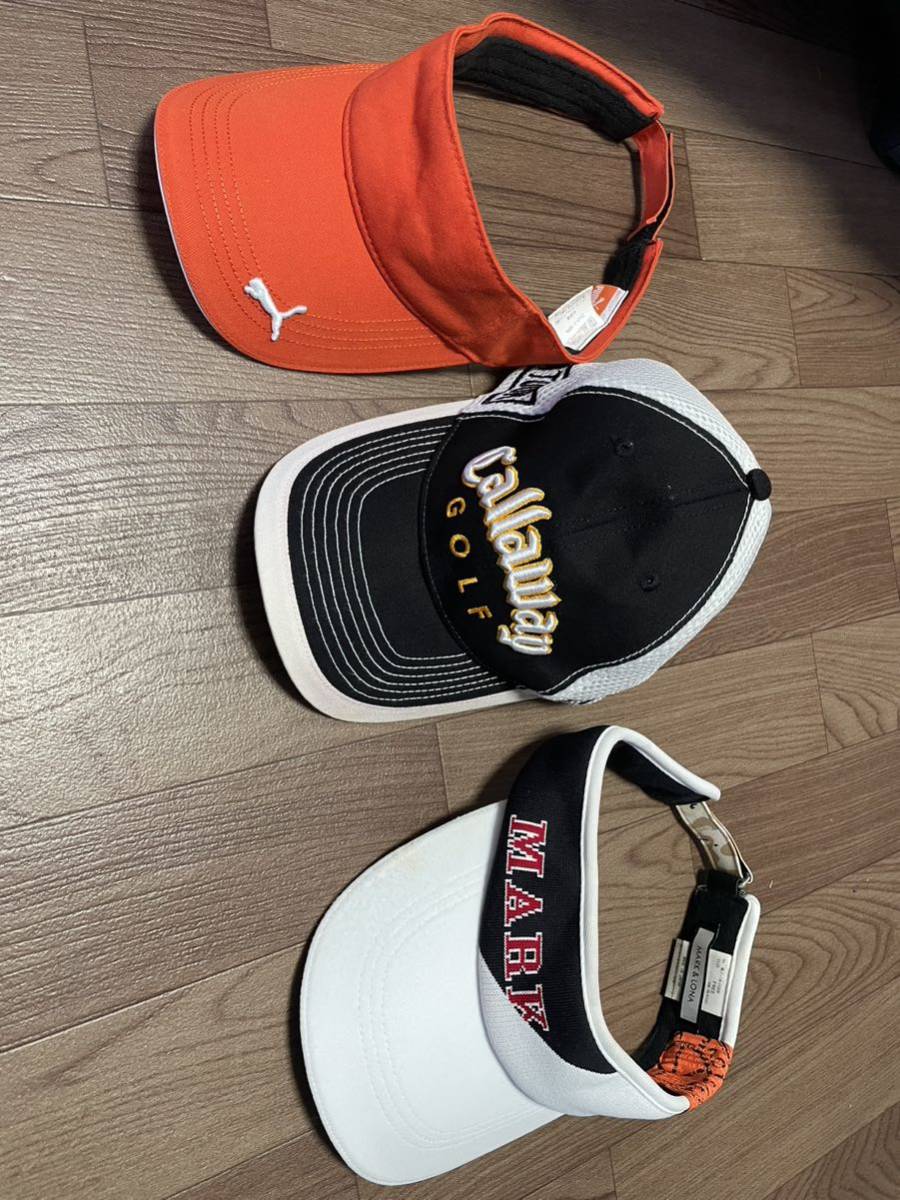 マークアンドロナ、プーマサンバイザー、キャロウェイキャップ拍卖