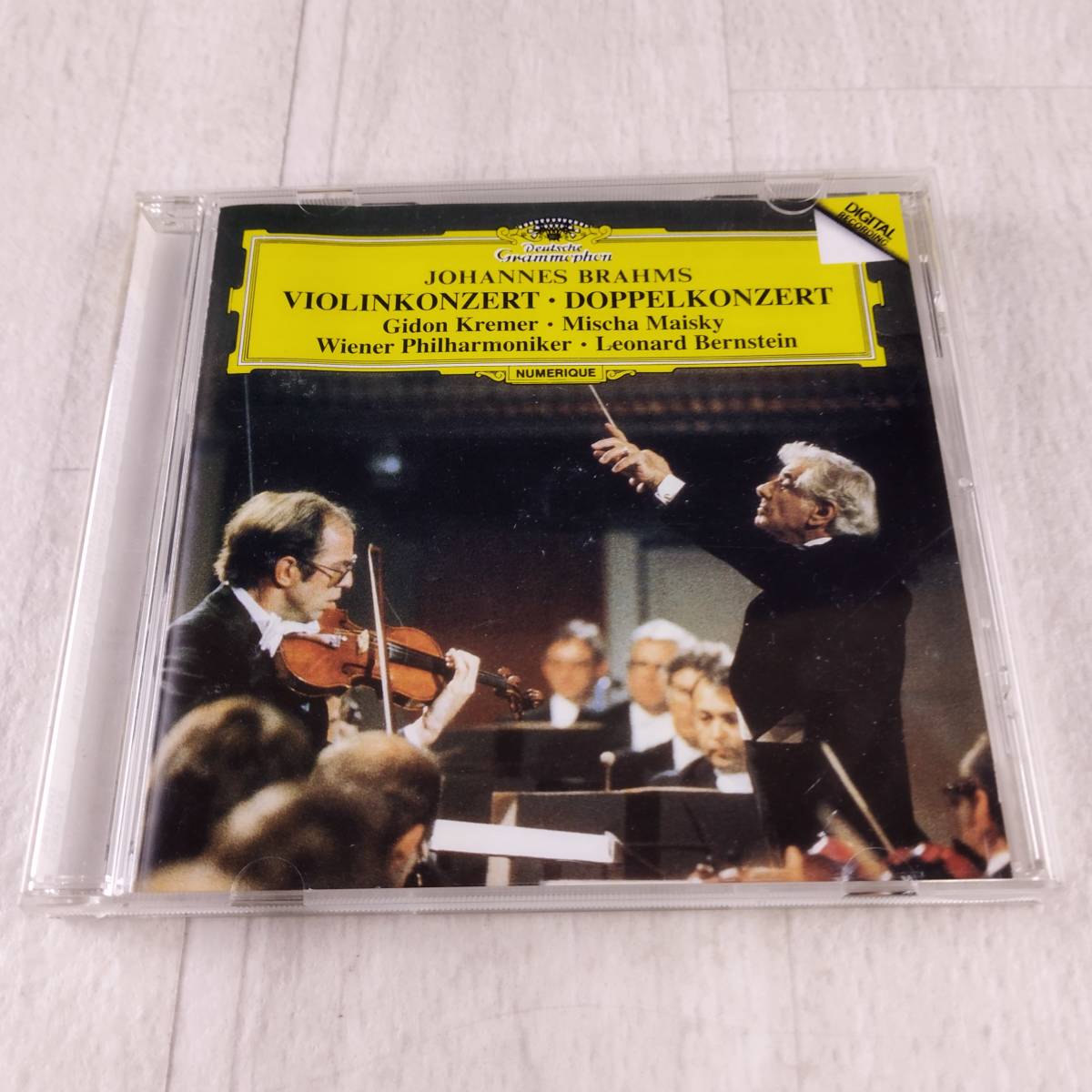 1MC5 CD ギドン・クレーメル レナード・バーンスタイン ウィーン・フィルハーモニー管弦楽団 ブラームス ヴァイオリン協奏曲 二重協奏曲拍卖
