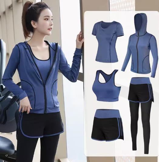 5点セット スポーツウェア ヨガレディース 上下セット スポーツブラ トレーニング 通気性 伸縮性 x399拍卖