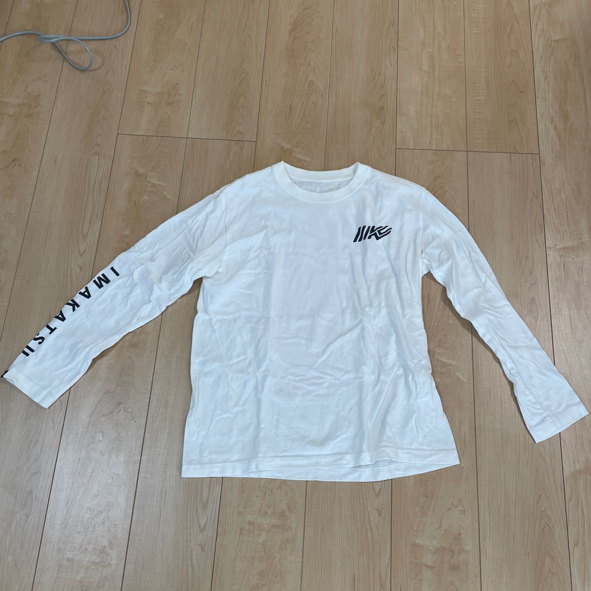 イマカツロングスリーブ 長袖Tシャツ ロンT Tシャツ サイズM ホワイト拍卖