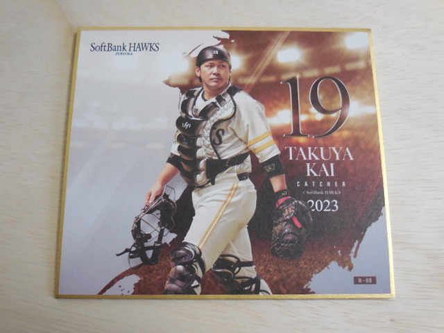 福岡ソフトバンクホークス~2023~ 甲斐拓也 トレーディングmini色紙 ミニ色紙拍卖