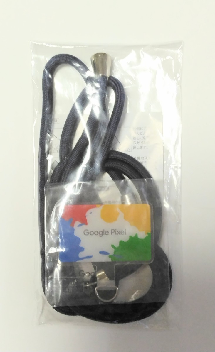 値下げ!未使用!スマホストラップ 紺色 グーグルピクセル拍卖