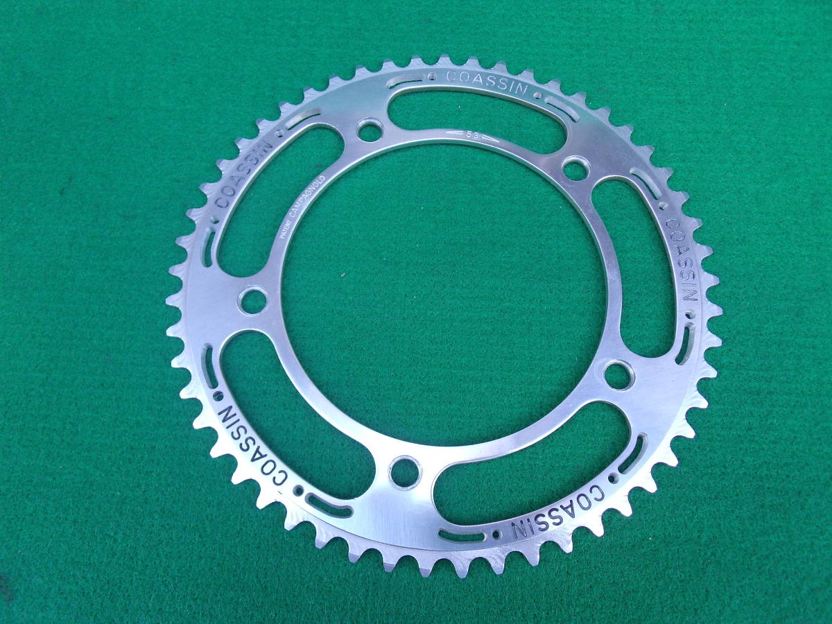 ■K240114-3 伊 カンパニョロ ロードチエンリング 53T PCD151mm 新品拍卖