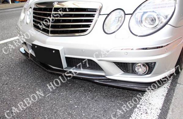★BENZ W211 E63 AMG カーボン フロント リップ スポイラー GH型 2006-2009☆.拍卖