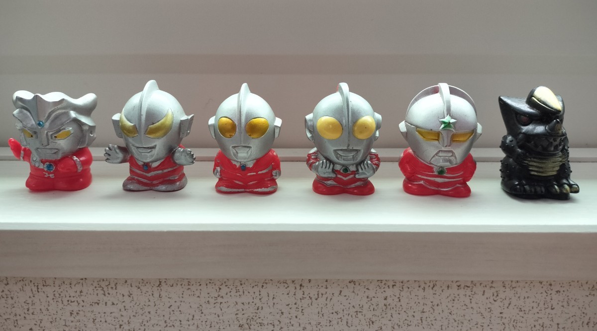 1989-1990年【ウルトラ指人形】6体セット《ウルトラマン》レオ#グレート#ジョーニアス#ニセウルトラマン#ブラックキング拍卖