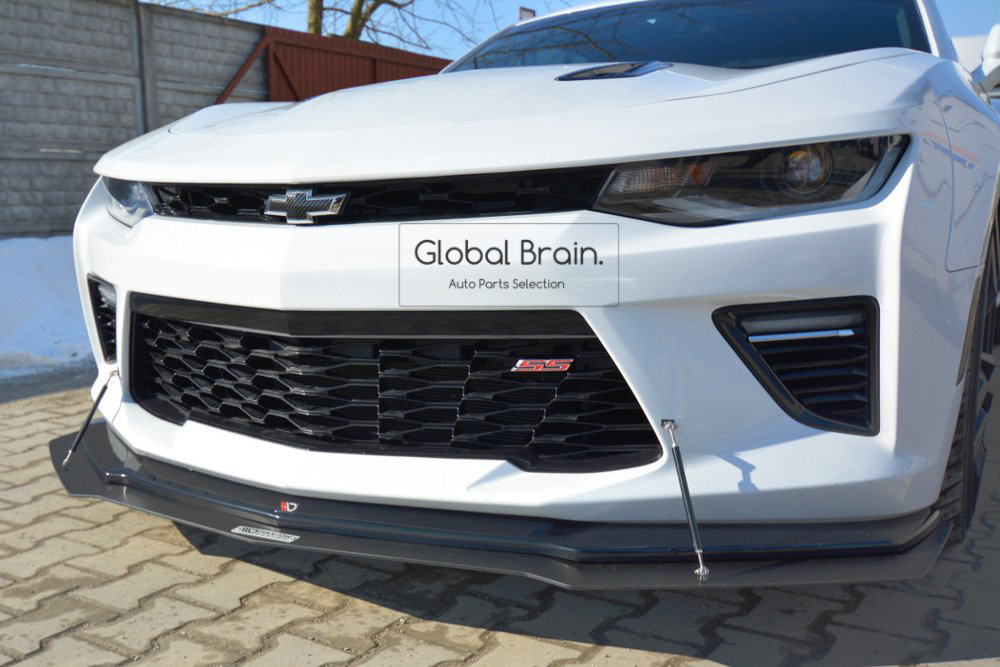 2016-2018 シボレー カマロ SS フロント リップ スポイラー+スプリッタ― / フロント スプリッタ― バンパー アンダー ディフューザー拍卖