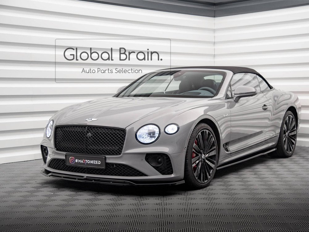 2018- ベントレー コンチネンタル GT フロント リップ スポイラー V1/バンパー ディフューザー エプロン カナード フロント スプリッター拍卖