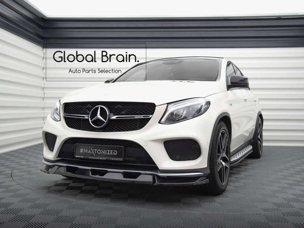 メルセデスベンツ GLE クーペ C292 AMGライン GLE43 フロント リップ スポイラー V1/ フロント スプリッタ― アンダー ディフューザー拍卖