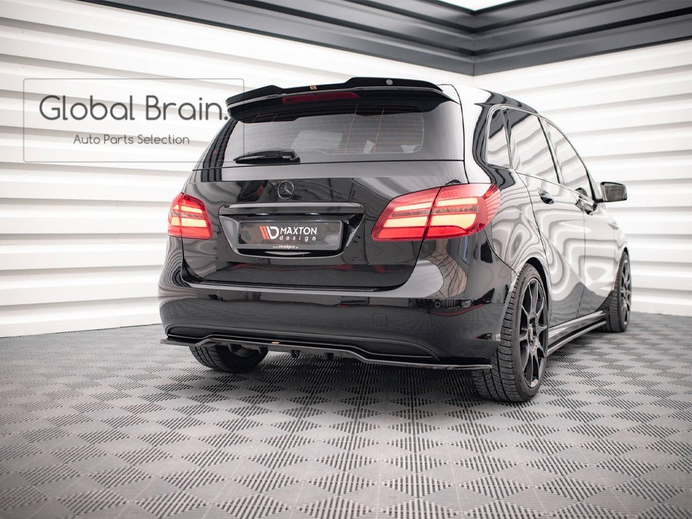 2015-2016 メルセデスベンツ Bクラス W246 後期 リア ディフューザー / スプリッター スポイラー リア バンパー アンダー バランス拍卖