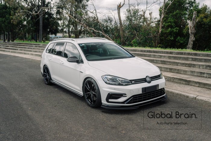 フォルクスワーゲン ゴルフ 7.5 R 後期 フロント スプリッター用 エクステンション/スポイラー エプロン ディフューザー スプリッター拍卖