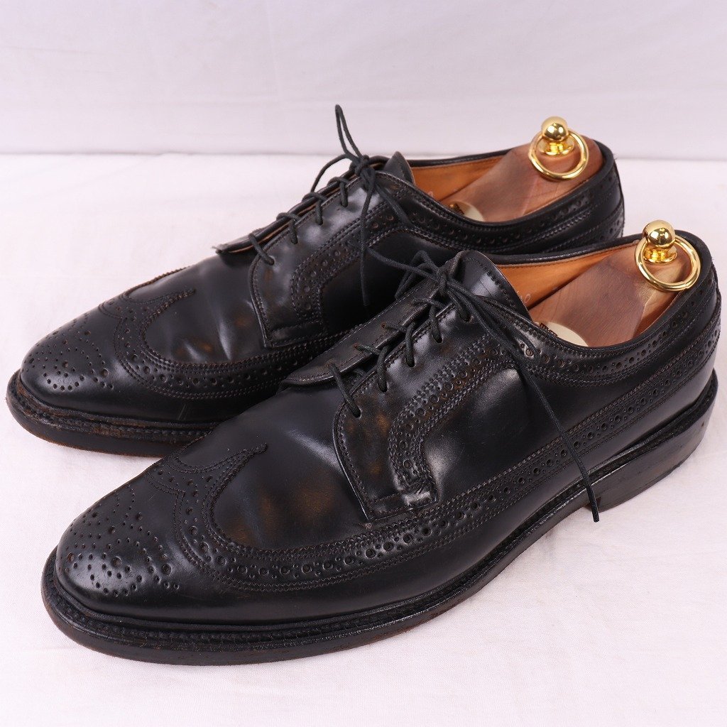 アレンエドモンズ コードバン 10 D ウイングチップ MacNeil マクニール ブラック 黒 ALLEN EDMONDS ヴィンテージ メンズ 中古 古着 ds4216拍卖