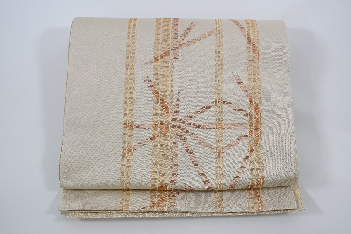 袋名古屋帯 麻の葉 帯丈368cm ★着物屋 ne-7464 桜庭呉服店拍卖