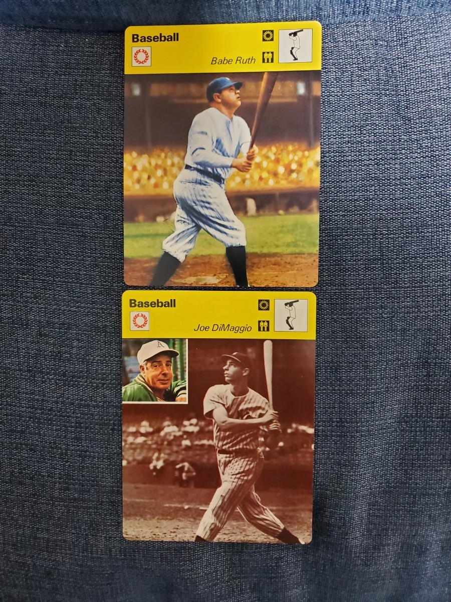 【超希少】★1977年 SportsCasterCard スポーツキャスターカードMLB★ベーブルース、ディマジオ、ロビンソン、アーロン、ベンチ、ミーア★拍卖