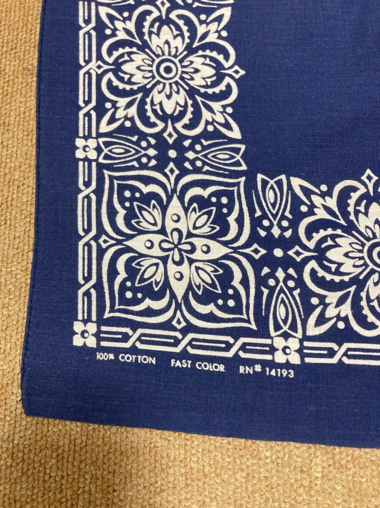 ビンテージ バンダナ 6■検索) 上鼻 下鼻 エレファントUSA製アメリカ製FAST COLORファーストカラー50's60's50 60 年代 象 ヴィンテージ拍卖