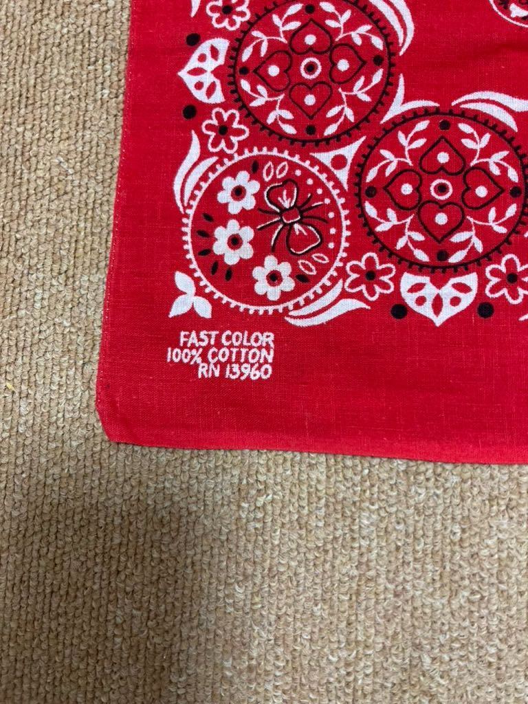 ビンテージ バンダナ 2 ■検索) 上鼻 下鼻 エレファントUSA製アメリカ製FAST COLORファーストカラー50's60's50 60 年代 象 ヴィンテージ拍卖