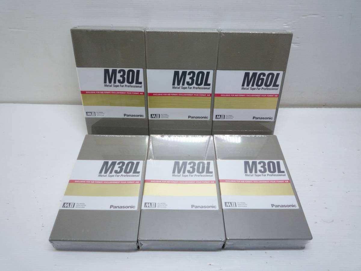 N7192d 未使用 Panasonic/パナソニック メタルテープ 6本 AU-M30L AU-M60L拍卖