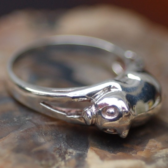 M374*vintage*豚デザイン*リング*16号*銀925*ファッション*ジュエリー*コレクション*antique*デザイナー*シルバー拍卖