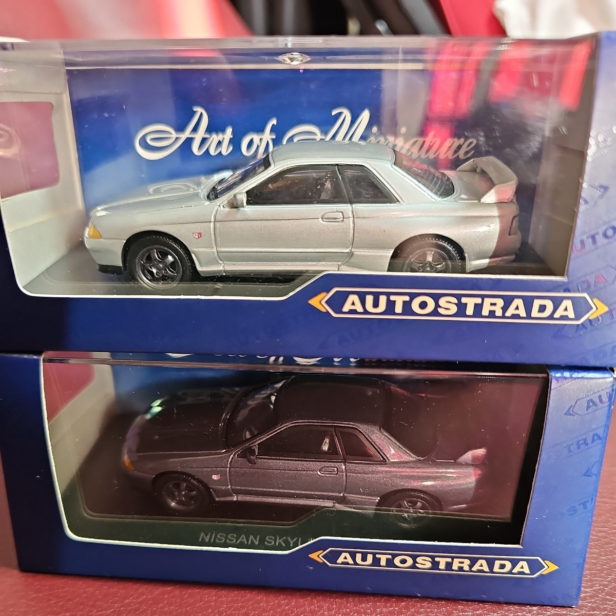 AUTOSTRADA スカイラインGT-R 2台セット(ガンメタシルバー)未展示 美品拍卖