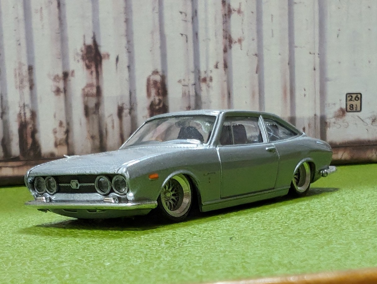 ★1/64トミカサイズ いすゞ 117クーペ改深リム、ローダウン、★他にも色々出品中!拍卖