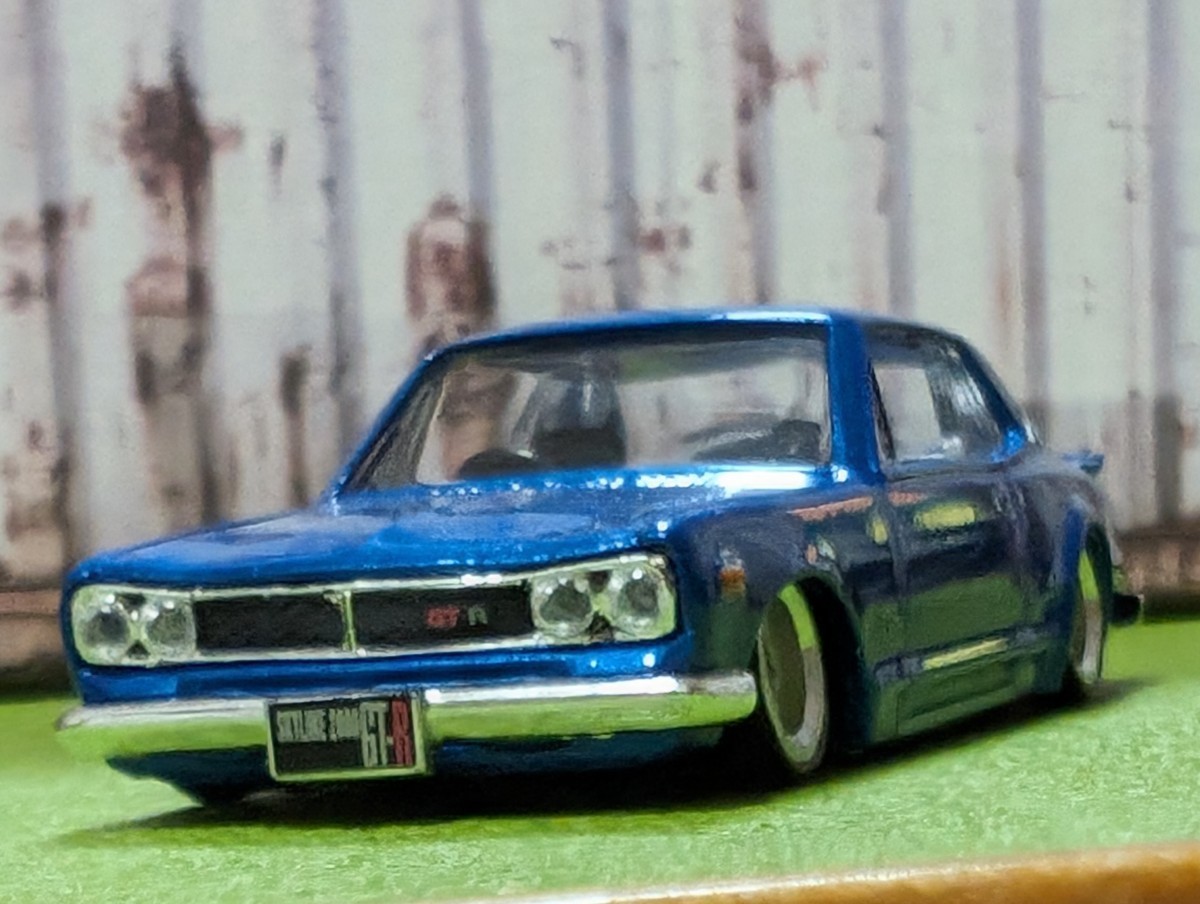 ★1/64トミカサイズ ハコスカGT−R改深リム、ローダウン②、★他にも色々出品中!拍卖