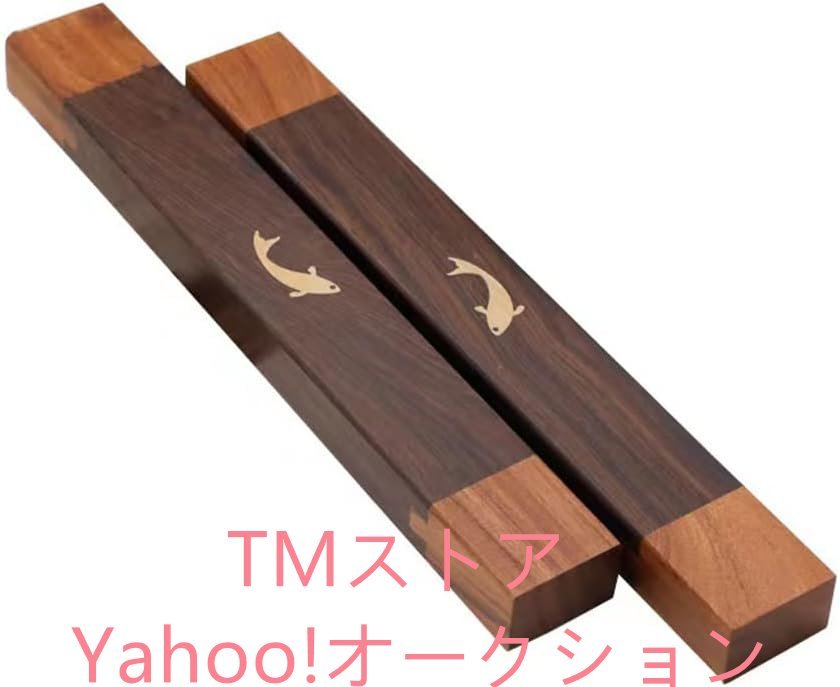 木製 書鎮 文鎮 ペーパーウェイト 鯉 天然木 工芸品 ペア 書斎飾り 300mm*40mm*25mm拍卖
